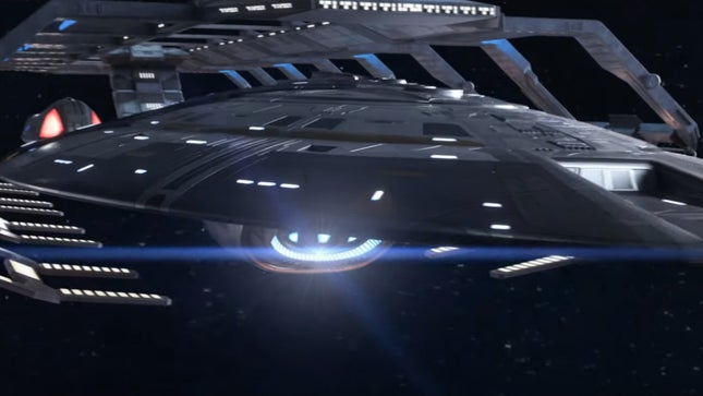 Image for the article titled In the new trailer for the second season of Star Trek: Prodigy, Voyager Flies Again